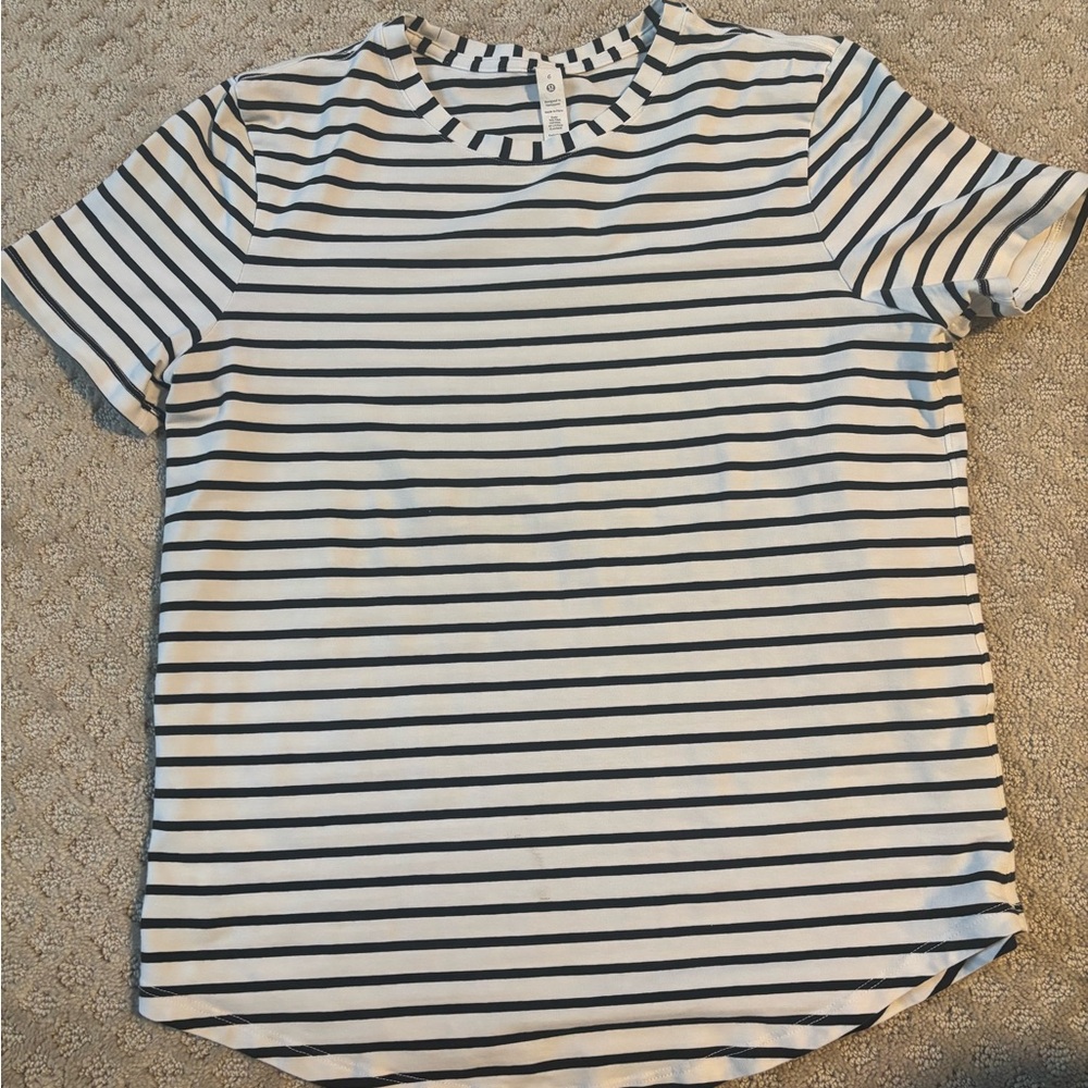 Lulu lemon striped tshirt 6